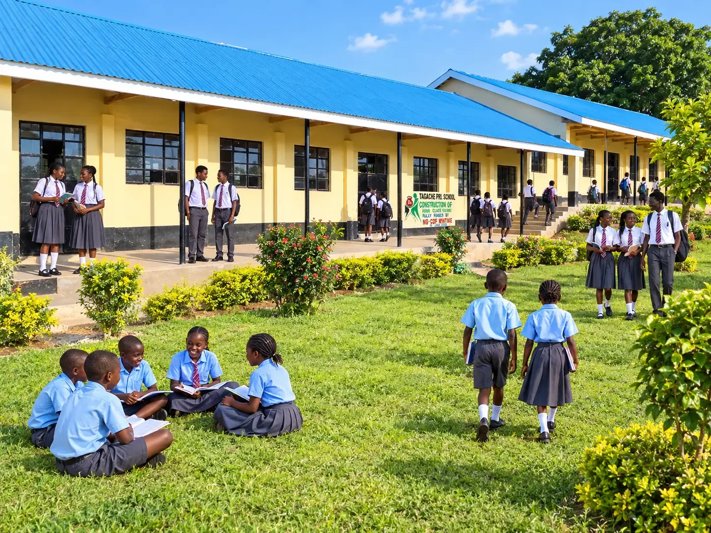 Learners at Tagache Comprehensive School